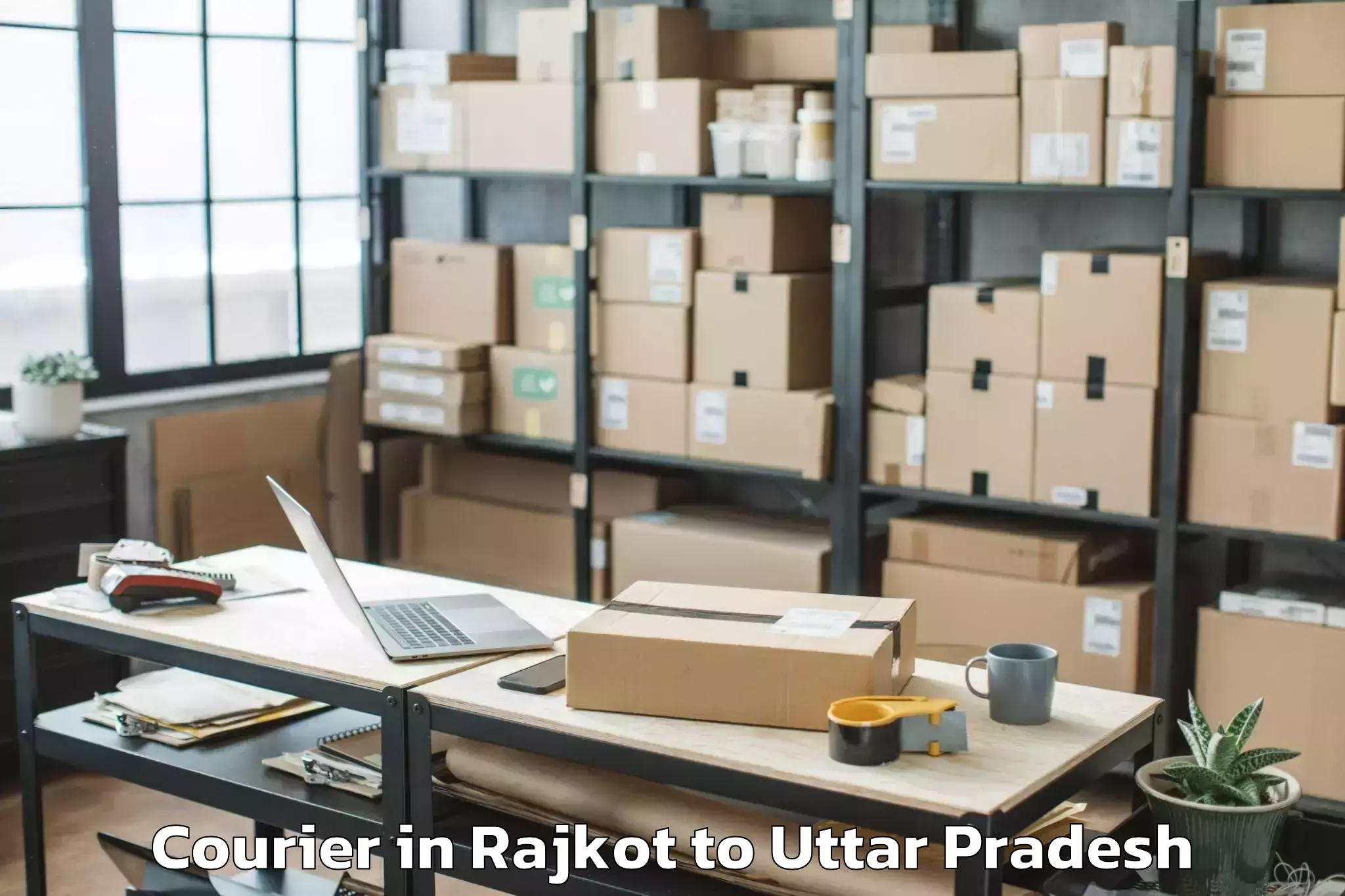 Rajkot to Uttar Pradesh Courier Booking